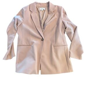 The Drop Beige Career Blazer Minimalist Workwear NWOT